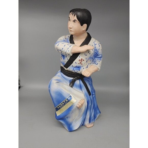 VINTAGE 1970 KARATE HAND DECORATED MITSUKOSHI-CHINA JAPAN DECANTER PORCELAIN - Picture 1 of 7